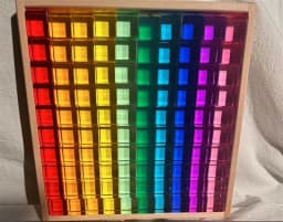 Wooden Montessori Toys See Through Blocks Mixed Acrylic Gems for Kids Open Play
