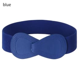 Fashion Women Stretch Waistband Bow Waistband Elastic Wide Hook Belt Dress Coat Clothing Decoration Belt