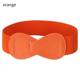 Fashion Women Stretch Waistband Bow Waistband Elastic Wide Hook Belt Dress Coat Clothing Decoration Belt