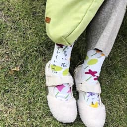 Japanese Multi-Color Jacquard Carrot Chestnut Flower Literary Cute Two-Toe Socks Middle Tube Tabi Split Toe Socks Tide Socks