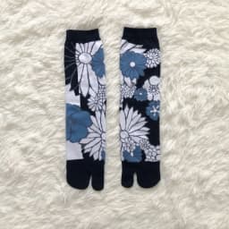 Japanese Multi-Color Jacquard Carrot Chestnut Flower Literary Cute Two-Toe Socks Middle Tube Tabi Split Toe Socks Tide Socks