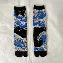 Japanese Multi-Color Jacquard Carrot Chestnut Flower Literary Cute Two-Toe Socks Middle Tube Tabi Split Toe Socks Tide Socks