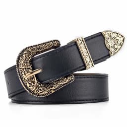 Women'S Belt Vintage Carved Needle Buckle Men'S Belt Punk Hip Hop Rock Style Jeans Pu Leather Belt Cheap Belt