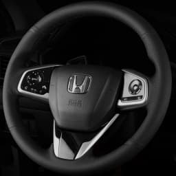 Hand-Stitched Black Microfiber Leather Steering Wheel Cover For Honda Civic 10 2016-2019 CRV CR-V 2017-2019 Clarity 2016-2018