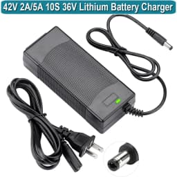 42V 2A 5A Electric Charger 1 Prong 5.5mm DC Plug for 36V 10S Lithium Battery Compatible with Gotrax Charger