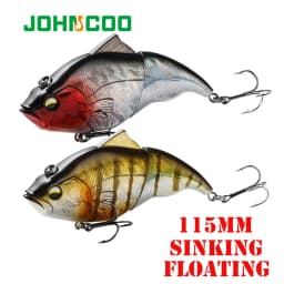 Lipless Vibration Lure Hard Fish Baits 115mm Crankbait Fishing Lures Slow Sinking Lure VIB Jointed Fishing Wobbler for Fishing