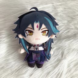 20cm Genshin Impact Xiao Plush Dolls With Clothes Soft Cute Doll Toys Cosplay Game Accessories Gift