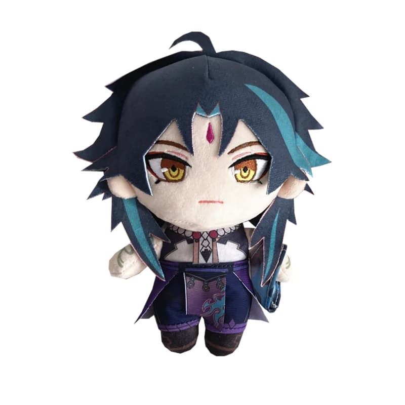 20cm Genshin Impact Xiao Plush Dolls With Clothes Soft Cute Doll Toys Cosplay Game Accessories Gift