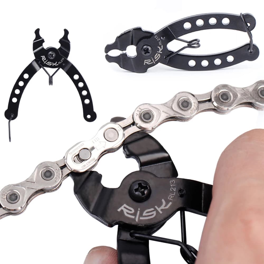 Risk Bicycle Chain Mini Mountain Bike Chain Quick Link Bike Gauge Tool Calipers Measure Screw Chain Hook Cycling Accessories