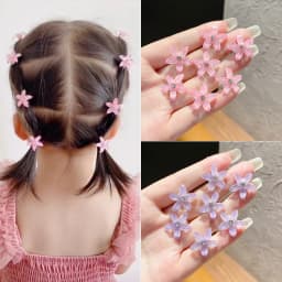 10pcs Korean mini floral Hair Claw children Elegant updo hair clips girls princess hair clips headwear kids Hair Accessories