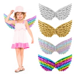 Unicorn Headband Fairy Angel Wings Kids Gift Girls Rainbow Unicorn Birthday Party Decoration Cosplay Props Supplies Baby Shower