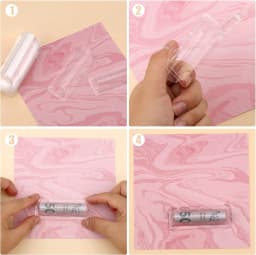 50Pcs Plastic Dome Lip Balm Money Card Holder Clear Cash Pouch Plastic Cards Domes Lip Balm Window Holder For Money Cash