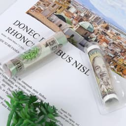 50Pcs Plastic Dome Lip Balm Money Card Holder Clear Cash Pouch Plastic Cards Domes Lip Balm Window Holder For Money Cash