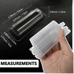 50Pcs Plastic Dome Lip Balm Money Card Holder Clear Cash Pouch Plastic Cards Domes Lip Balm Window Holder For Money Cash