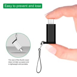 STONEGO Type C to Micro USB Adapter, Type C Female to Micro USB Male Convert Connector Support Charge Data Sync Compatible with
