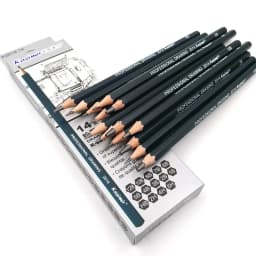 14Pcs/Box Graphite Pencils Professional Drawing Sketch Wooden Lead Pencils Set 6H 4H 2H HB B 2B 3B 4B 5B 6B 7B 8B 9B 10B 11B 12B