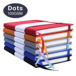 Dotted Notebook A5 100 GSM Paper Journal Planner Hard Cover Kawaii Bullet Scrapbook Kawaii Stationery School Supplies Sketchbook
