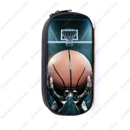 Basketball Print Cosmetic Case Pencil Bags Boys Stationary Bags Kids Pencil Box Children School Supplies Case Bag Gift