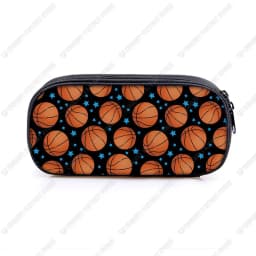 Basketball Print Cosmetic Case Pencil Bags Boys Stationary Bags Kids Pencil Box Children School Supplies Case Bag Gift