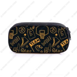 Basketball Print Cosmetic Case Pencil Bags Boys Stationary Bags Kids Pencil Box Children School Supplies Case Bag Gift