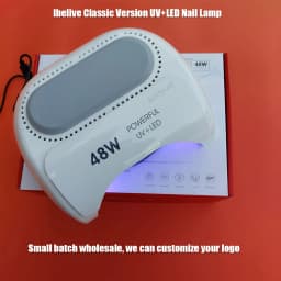 Ibelieve Plug in UV+LED Lamp Dual Chip 48W Quick Curing Nail Dryer Timing Luminaria Varnish Solidify Ongles Manicure Light