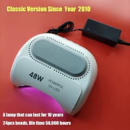 Ibelieve Plug in UV+LED Lamp Dual Chip 48W Quick Curing Nail Dryer Timing Luminaria Varnish Solidify Ongles Manicure Light