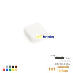 100pcs DIY Building Blocks Figure Bricks Smooth 1x1 24Color Educational Creative Size Toys for Children Compatible With Brands
