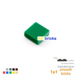 100pcs DIY Building Blocks Figure Bricks Smooth 1x1 24Color Educational Creative Size Toys for Children Compatible With Brands