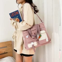 New Designer School Handbag Messeng Bag For Youth Teen Girls Tote Shoulder Bag Large Capacity Nylon Women Crossbody Bag Satchels