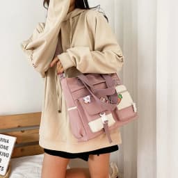 New Designer School Handbag Messeng Bag For Youth Teen Girls Tote Shoulder Bag Large Capacity Nylon Women Crossbody Bag Satchels