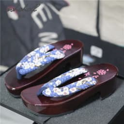 Summer Women Slipper Japanese Geisha Wooden Geta Anime Cosplay Sandals Female Flip Flops Clogs Shoes Plus Size 41 42