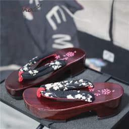 Summer Women Slipper Japanese Geisha Wooden Geta Anime Cosplay Sandals Female Flip Flops Clogs Shoes Plus Size 41 42