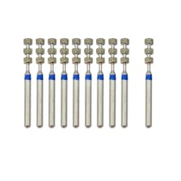10pcs/Box Dental FG Diamond Burs For High Speed Handpiece Preparation Depth Marking Medium Grit 1.6mm EX-57