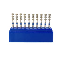 10pcs/Box Dental FG Diamond Burs For High Speed Handpiece Preparation Depth Marking Medium Grit 1.6mm EX-57