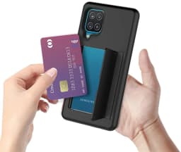 Case For Samsung A12 S21 S20 FE S22 Ultra S10 Plus Flip Door Hidden Pocket Anti-Scratch Cover For Galaxy A52 A72 5G Funda