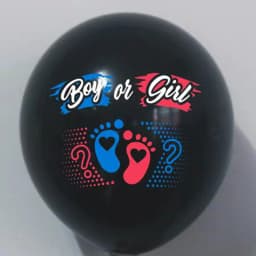 36-inch Black Gender Reveals Balloon Boy or Girl Boys and Girls Set Up Large Balloons