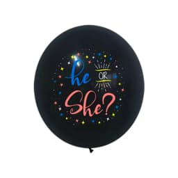 36-inch Black Gender Reveals Balloon Boy or Girl Boys and Girls Set Up Large Balloons