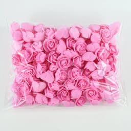 50/100/200Pcs Teddy Bear of Roses 3cm PE Foam Rose Head Artificial Flower Home Decorative Wreath Wedding Valentines Day DIY Gift