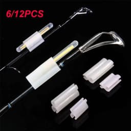 6/12pcs Night Fishing Light Stick Waterproof Electronic Glow Stick Fishing Rod Feeder Clip On The Rod Tip Fishing Float Bobbers