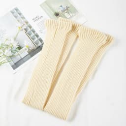 75cm Purple Autumn And Winter New Yoga Socks Antiskid Dance Pile Wool Knitted Female Leg Warmers Warm Guards