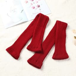 75cm Purple Autumn And Winter New Yoga Socks Antiskid Dance Pile Wool Knitted Female Leg Warmers Warm Guards