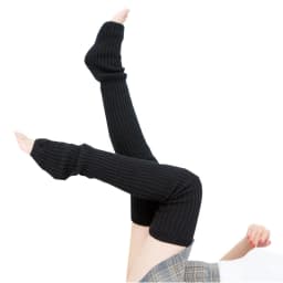 75cm Purple Autumn And Winter New Yoga Socks Antiskid Dance Pile Wool Knitted Female Leg Warmers Warm Guards