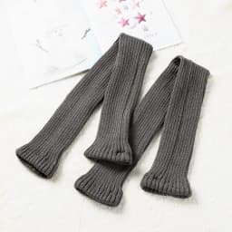 75cm Purple Autumn And Winter New Yoga Socks Antiskid Dance Pile Wool Knitted Female Leg Warmers Warm Guards