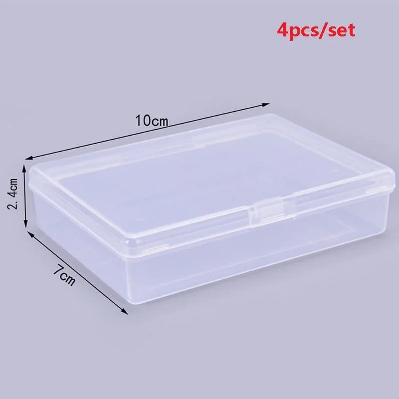4PCS 10*7*2.4cm Transparent plastic boxes playing cards container PP storage case packing poker game card box for Board games