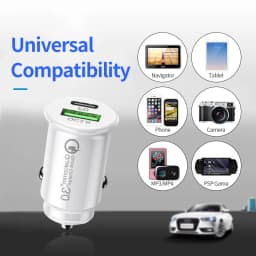 Dual USB Car Charger 48W Fast Charing USB C PD Car Cigarette Socket Lighter For iPhone Samsung Huawei Car Charger Power Adapter