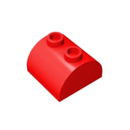 Gobricks GDS-741 BRICK 2X2 W. BOW AND KNOBS-2x2 Arch Brick compatible with lego 30165 children's DIY Educational Building Blocks