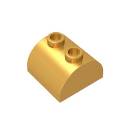 Gobricks GDS-741 BRICK 2X2 W. BOW AND KNOBS-2x2 Arch Brick compatible with lego 30165 children's DIY Educational Building Blocks