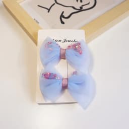 New fashion Korean version cute mesh bow children's hairpin headwear