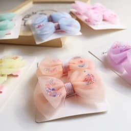 New fashion Korean version cute mesh bow children's hairpin headwear