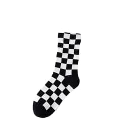 Korea Funky Harajuku Trend Women Checkerboard Socks Geometric Checkered Socks Men Hip Hop Cotton Unisex Streetwear Novelty Socks